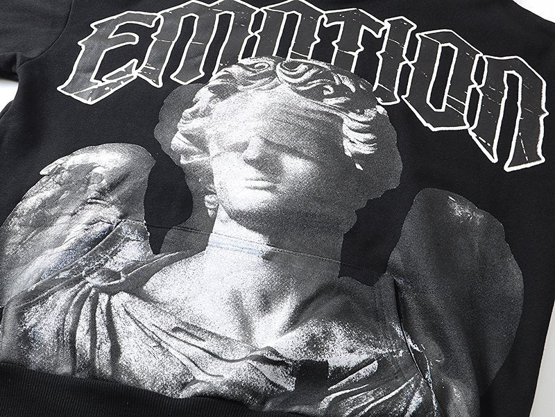 MIXED EMOTION Blind Angel Graphic Hoodie — detail
