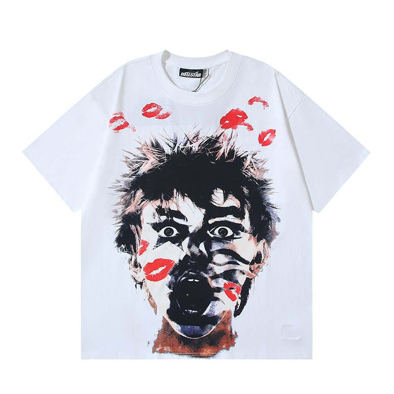 Hellstar Embrasse-Moi Portrait Graphic T-Shirt — front