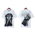 Hellstar White Front & Back Graphic Short-Sleeve T-Shirt — hero