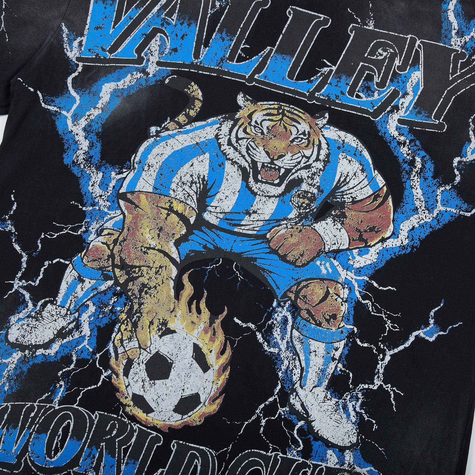 VALE USA World Cup Tiger Soccer Graphic T-Shirt — detail
