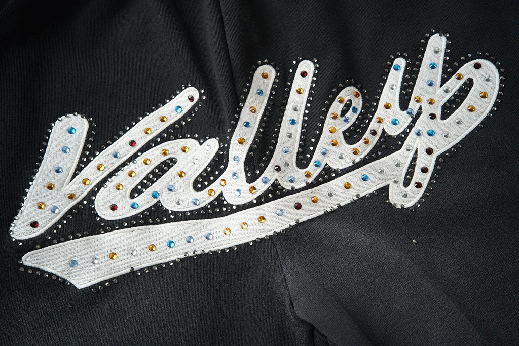 Valley Rhinestone Graphic Sweatpants — detail