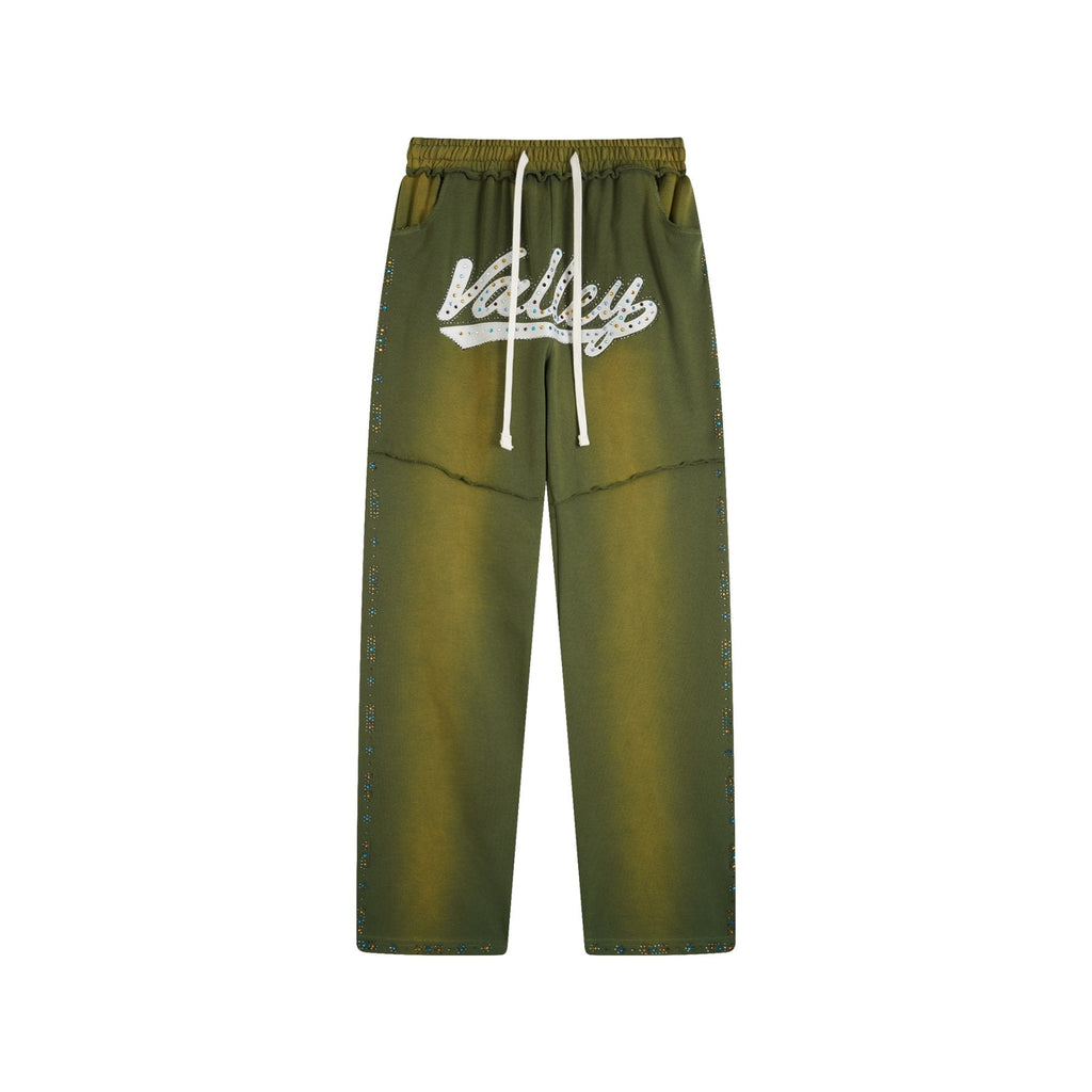 Valley Rhinestone Graphic Sweatpants — front