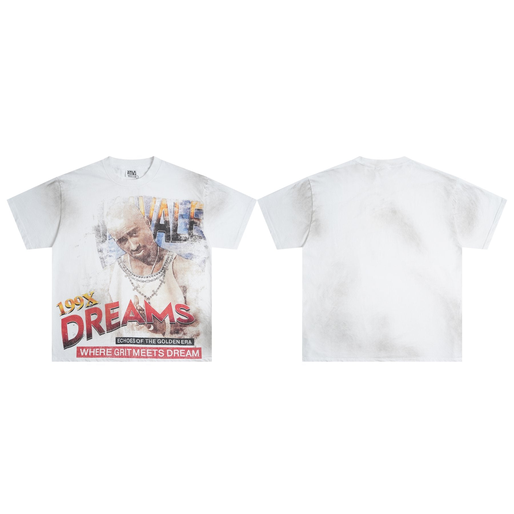 VALE USA 199X Dreams Portrait Graphic T-Shirt — front