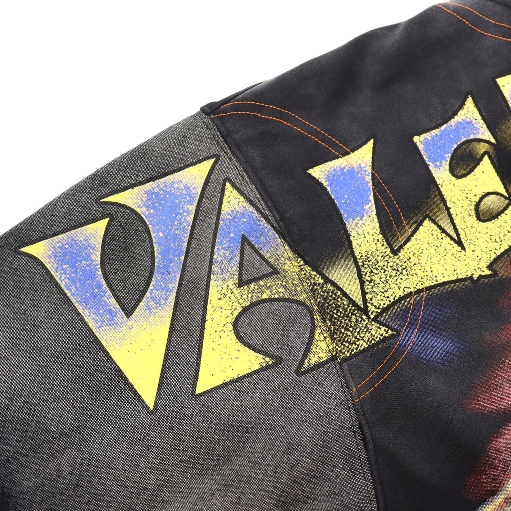 VALE USA Valley of the Damned Skeleton Graphic Zip Hoodie — detail