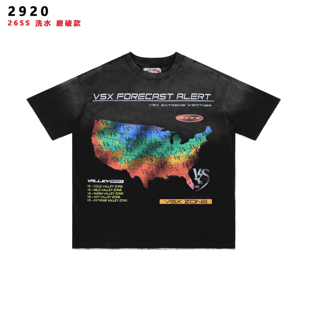 Valley Dreams VSX Forecast Alert Map Graphic T-Shirt — hero