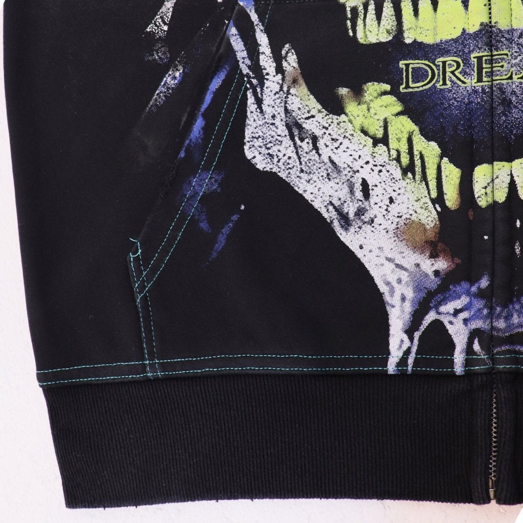 VALE USA Valley Dreams Skull Graphic Zip Hoodie — detail