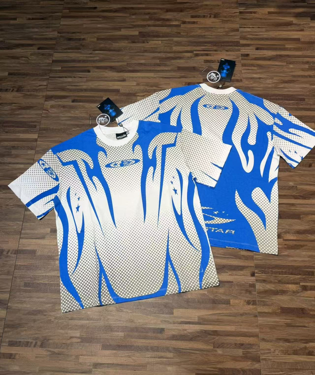 Hellstar Blue Graphic Short-Sleeve T-Shirt — context