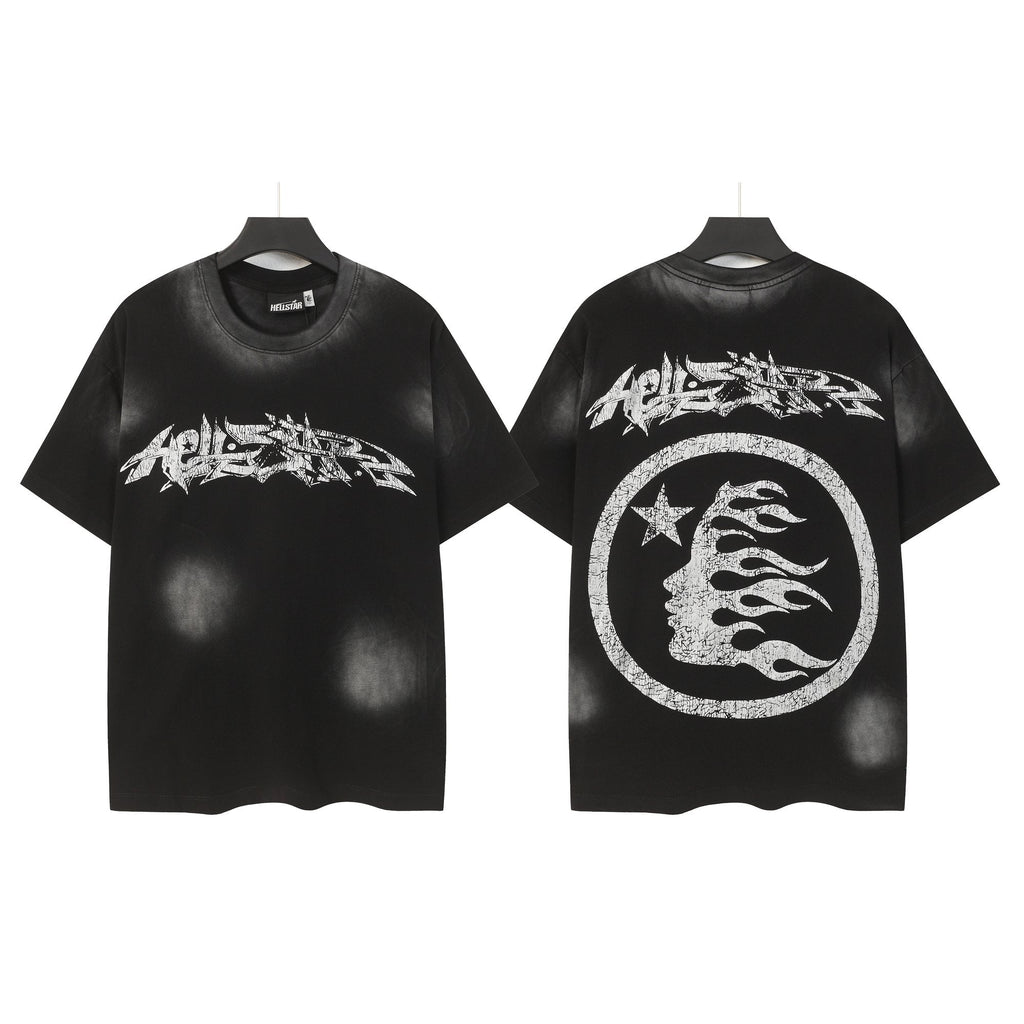 HELISTAR Distressed Silver Graphic T-Shirt — hero