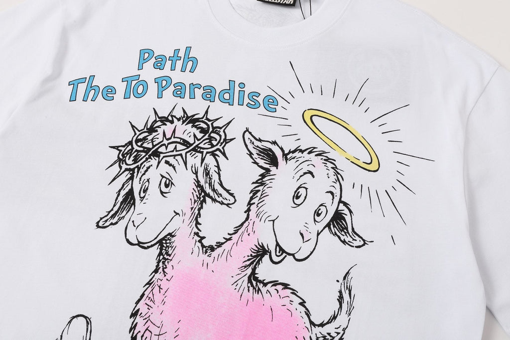 Hellstar Path The To Paradise Goat Graphic T-Shirt — detail