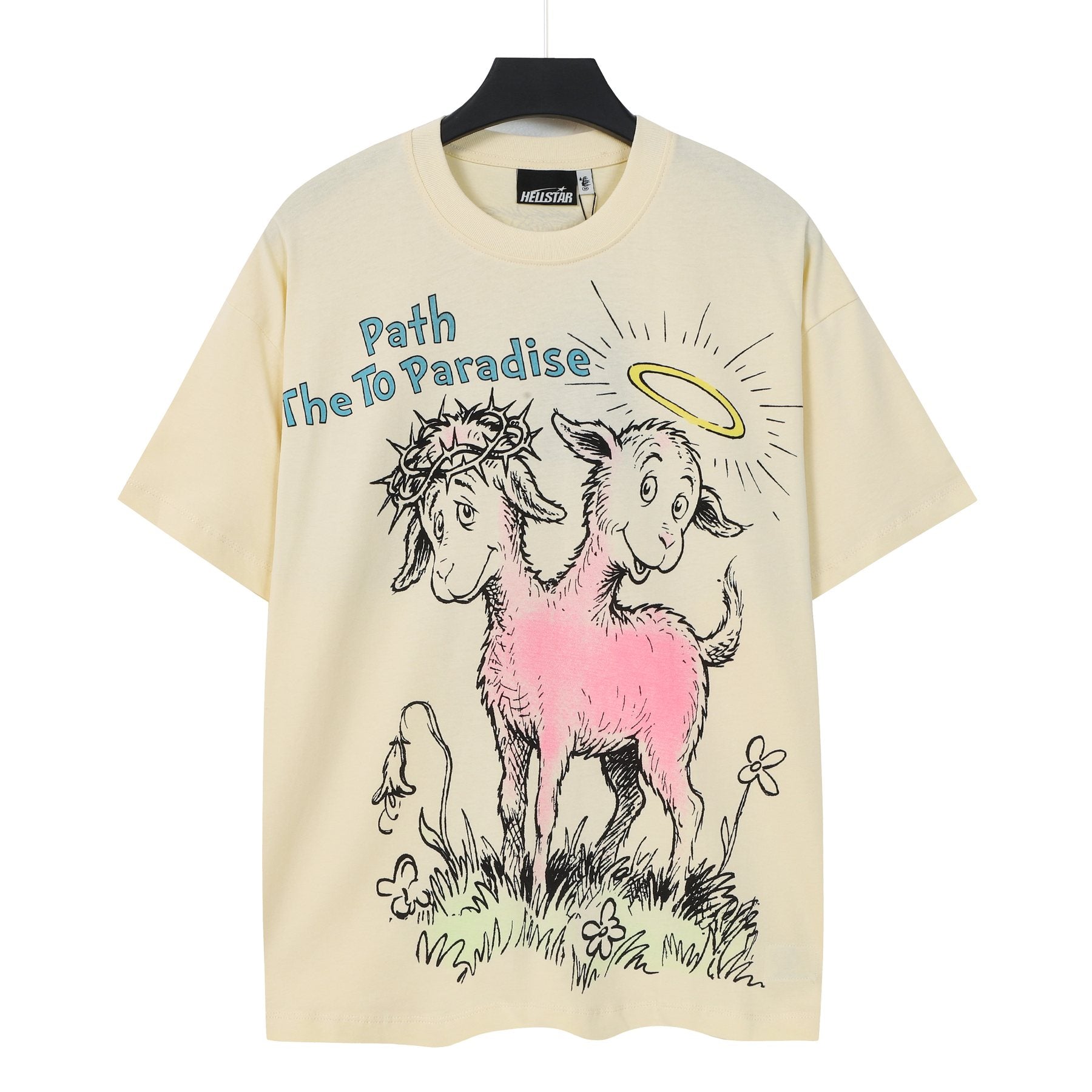 Hellstar Path The To Paradise Goat Graphic T-Shirt — front