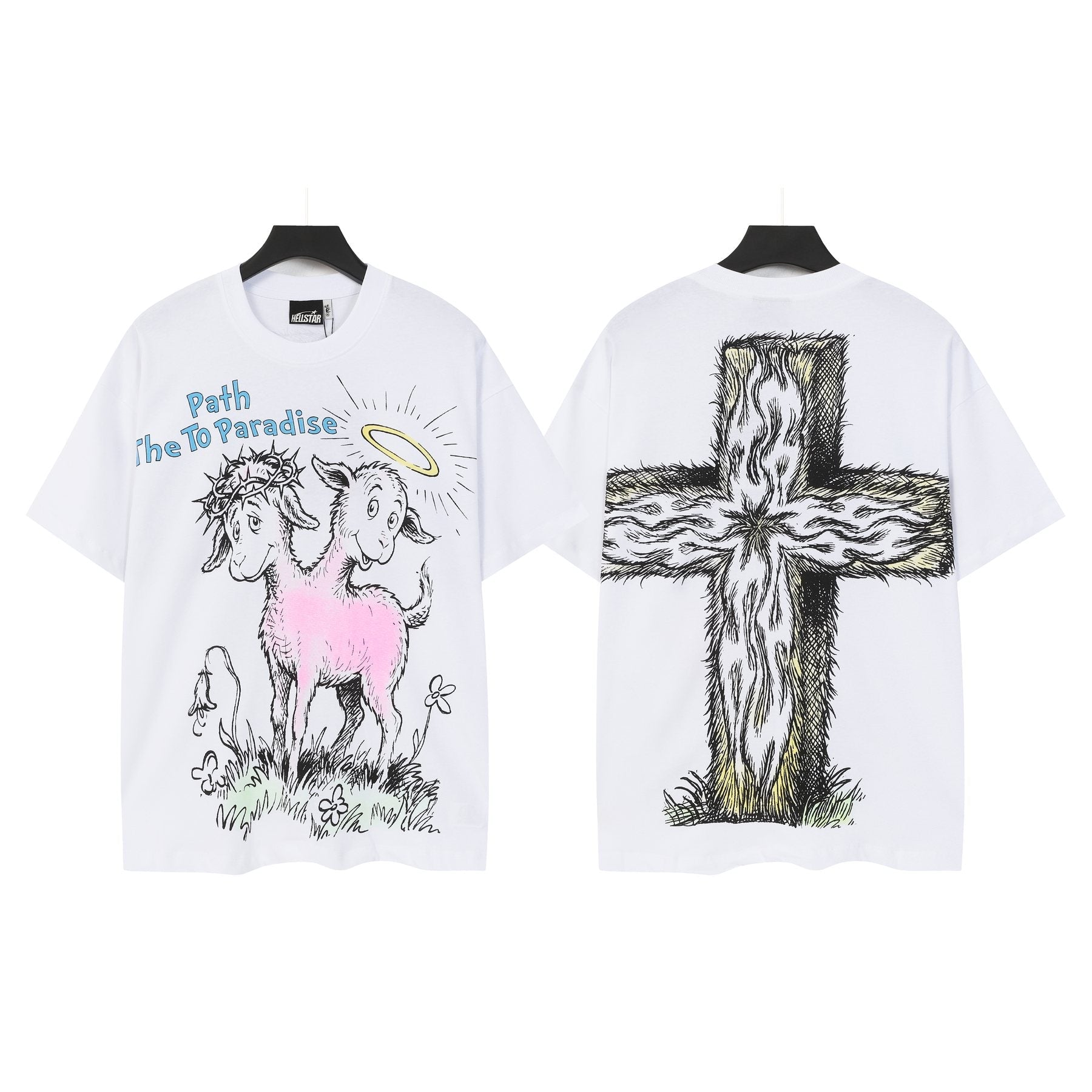 Hellstar Path The To Paradise Goat Graphic T-Shirt — front