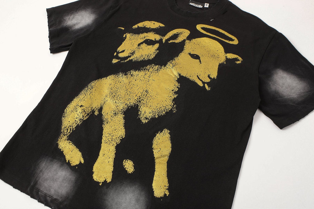 Hellstar Lamb Halo Graphic T-Shirt — detail