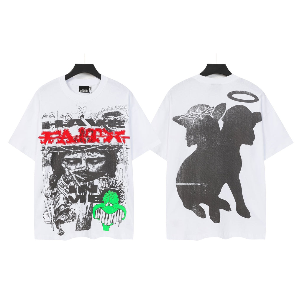 Hellstar Red & Green Graphic Short-Sleeve T-Shirt — hero