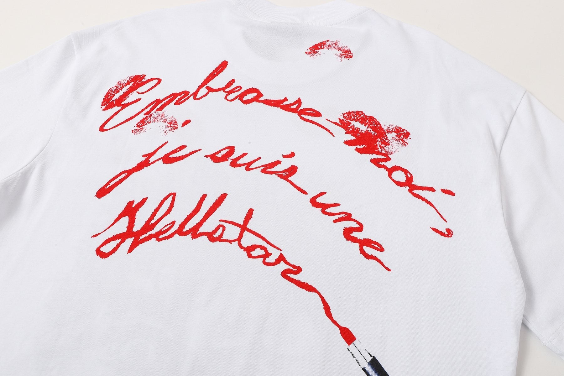 Hellstar Face & Lipstick Graphic Short-Sleeve T-Shirt — detail