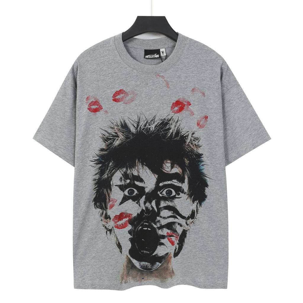 Hellstar Face & Lipstick Graphic Short-Sleeve T-Shirt — hero