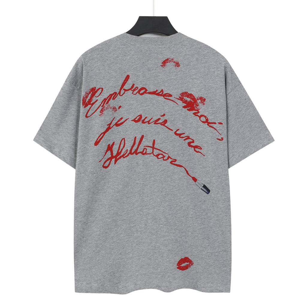 Hellstar Face & Lipstick Graphic Short-Sleeve T-Shirt — back