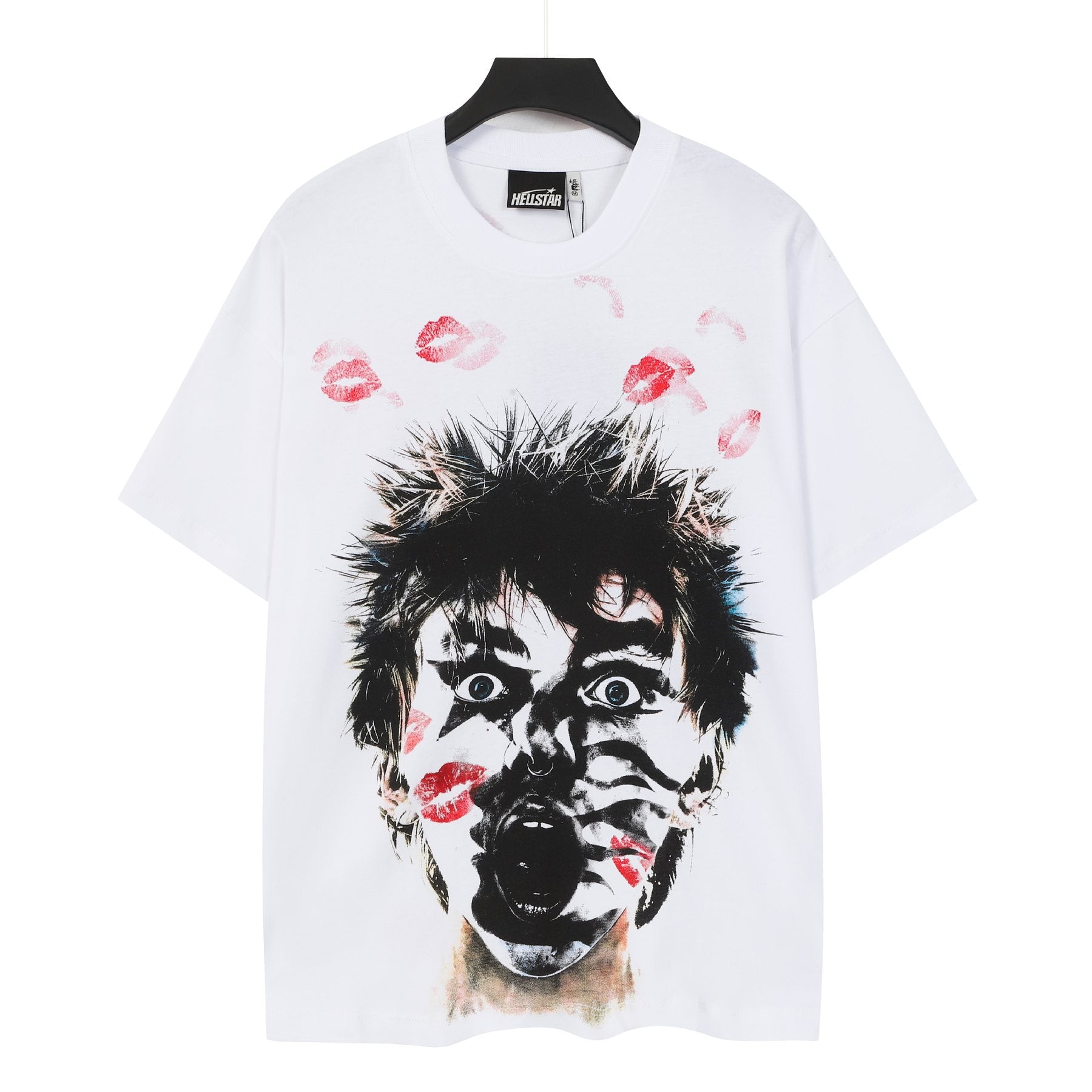 Hellstar Face & Lipstick Graphic Short-Sleeve T-Shirt — front