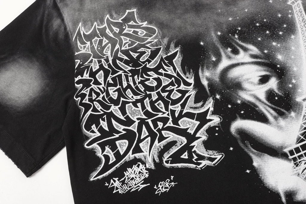 HEISTAR Eiffel Tower Graphic Short-Sleeve T-Shirt — detail