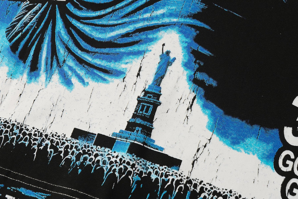 Godspeed Statue Graphic Short-Sleeve T-Shirt — detail