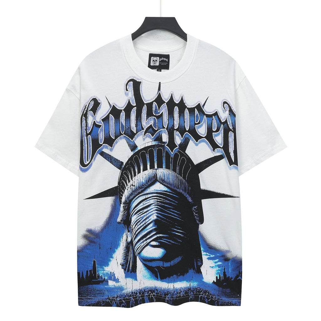 Godspeed Worship Ritual Statue Graphic T-Shirt — hero