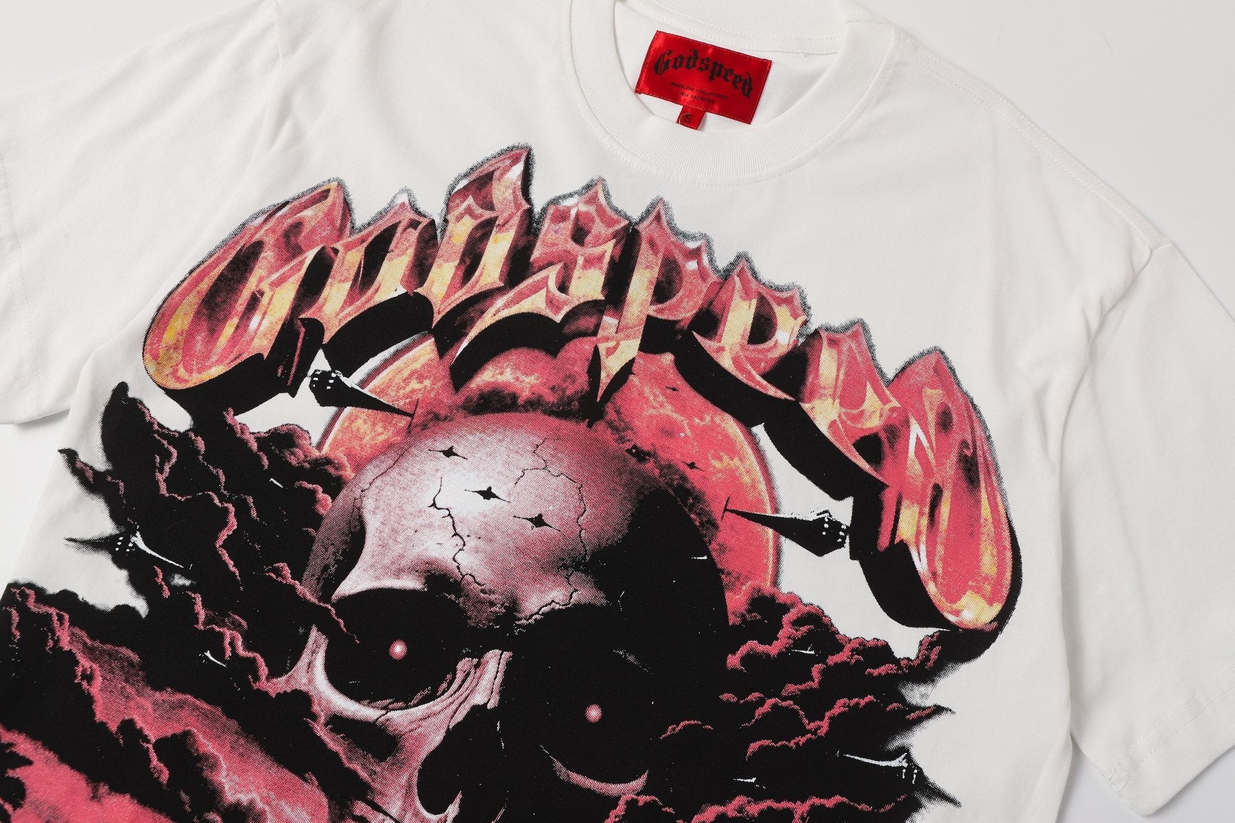Godspeed Skull Graphic Short-Sleeve T-Shirt — detail