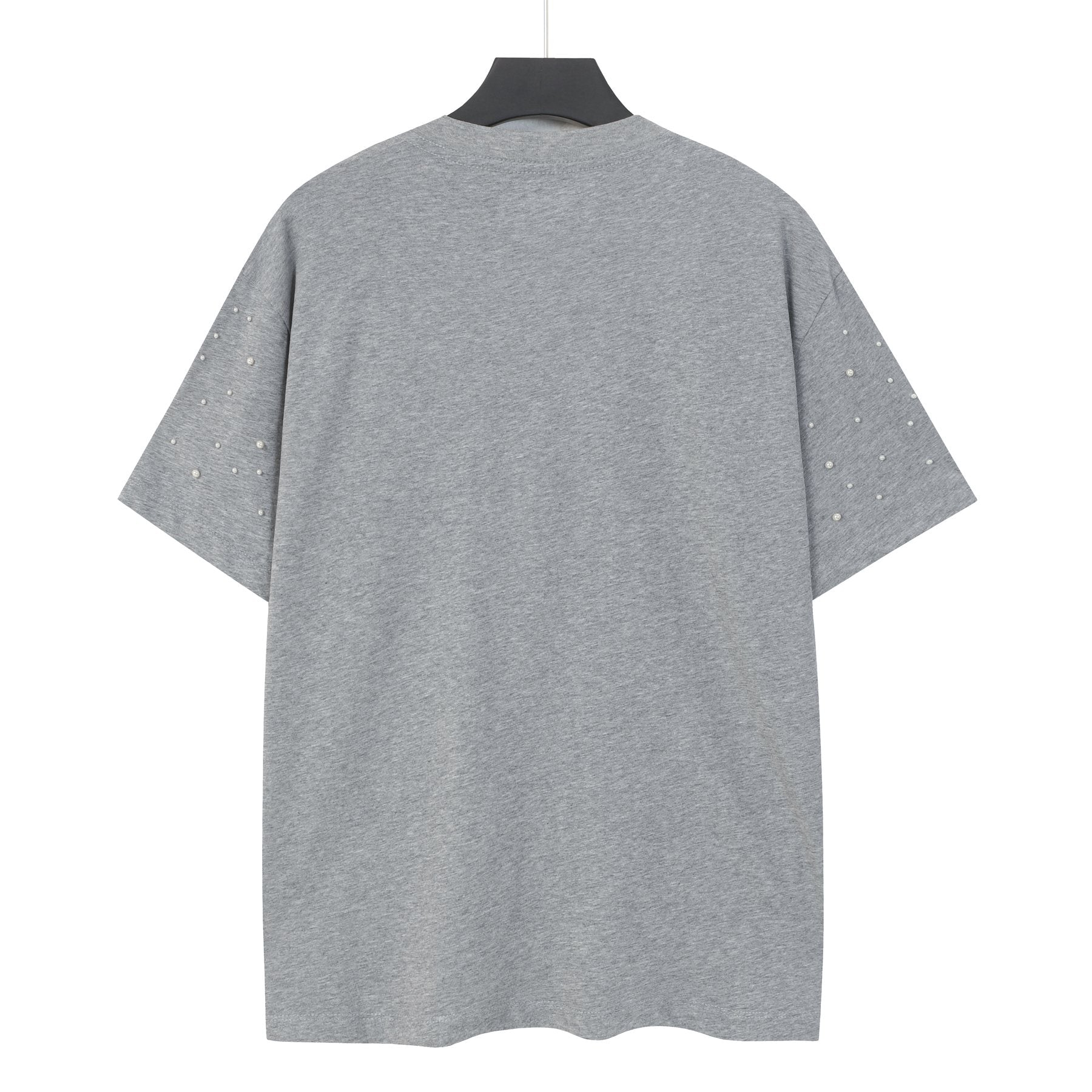 Godspeed Hooded Skull Graphic Studded-Sleeve T-Shirt — back