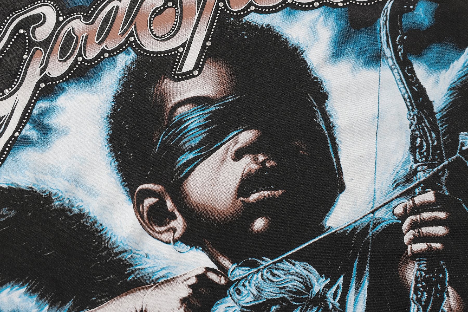 Godspeed Archer Studded Sleeve T-Shirt — detail