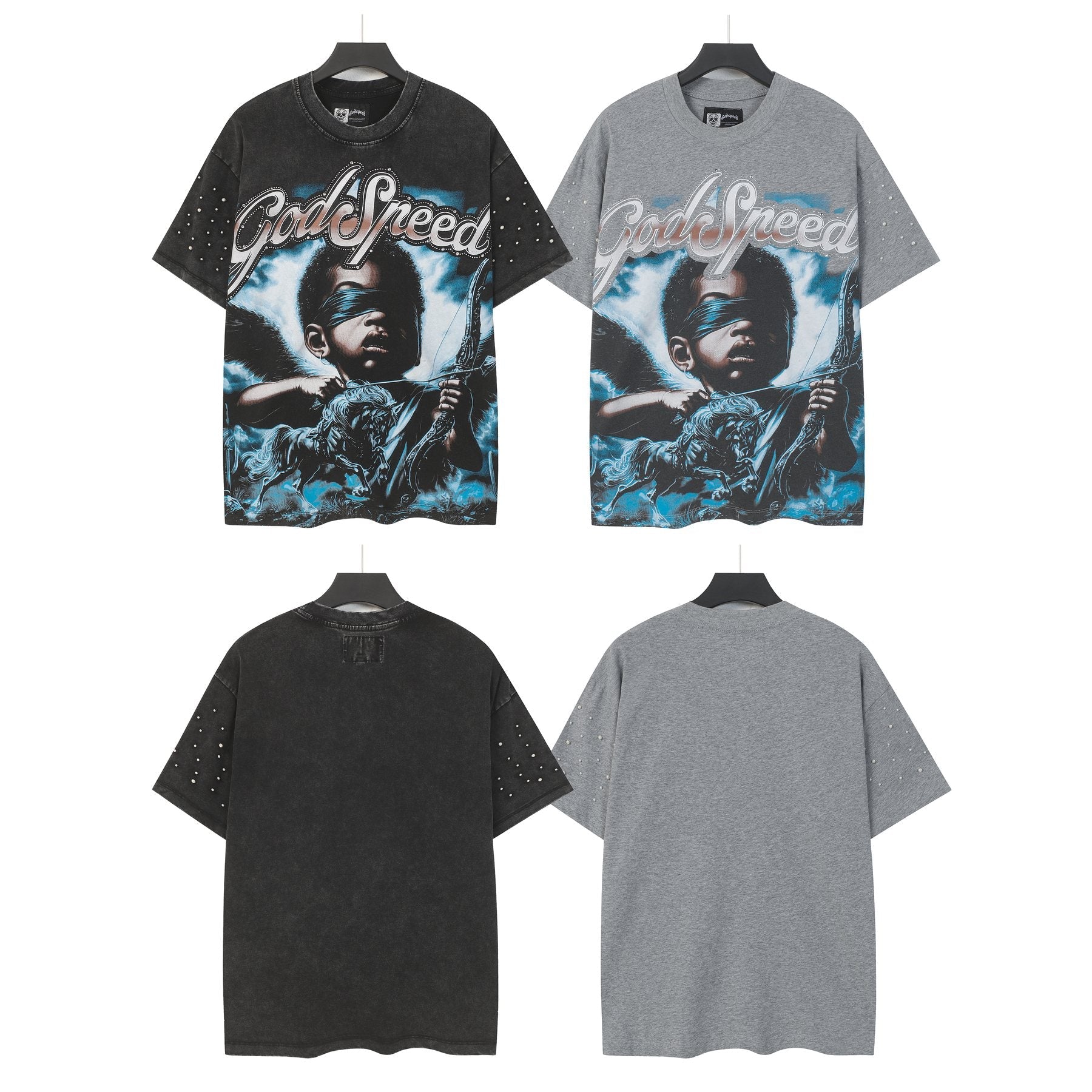 Godspeed Archer Studded Sleeve T-Shirt — comparison