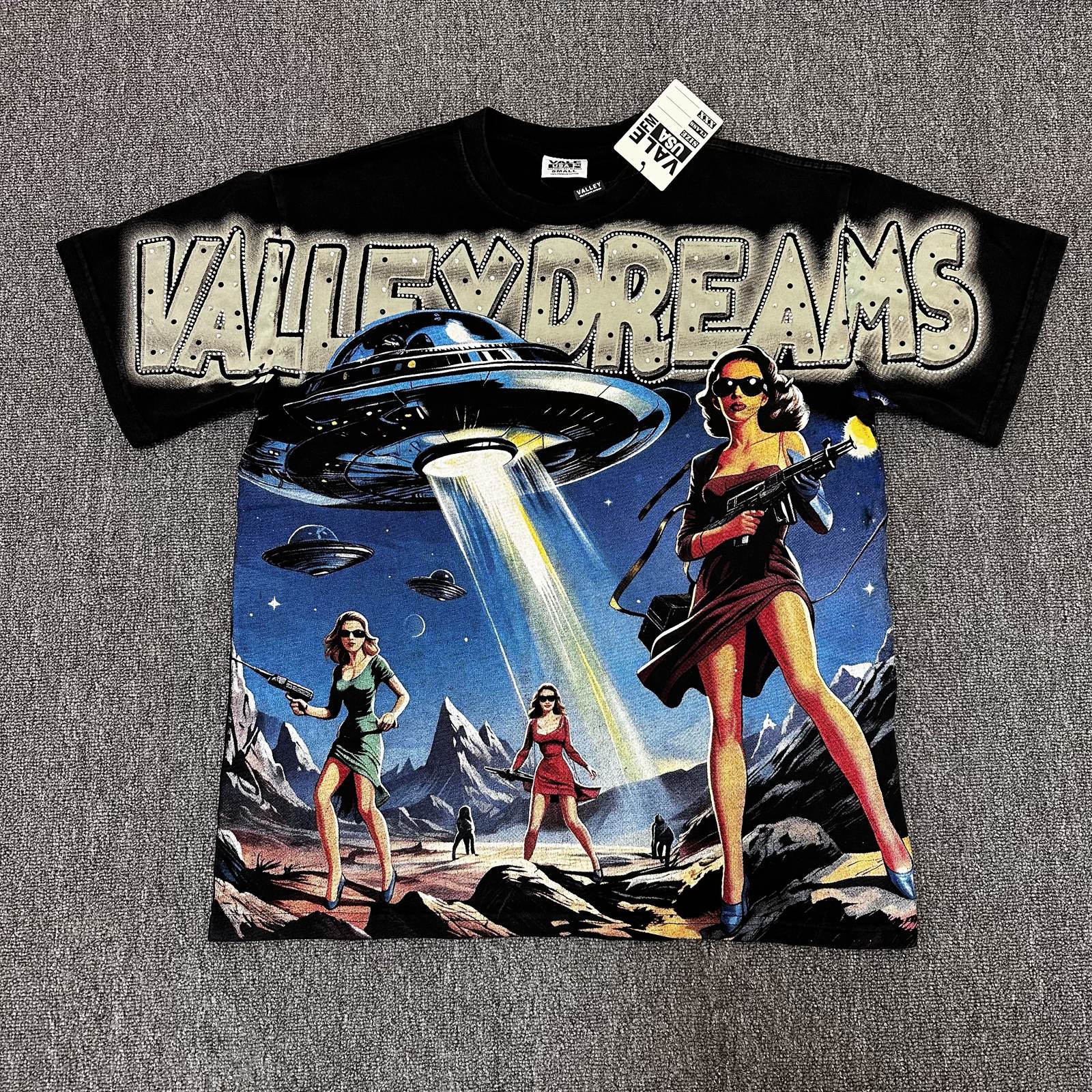 VALE USA Valley Dreams UFO Graphic T-Shirt — hero
