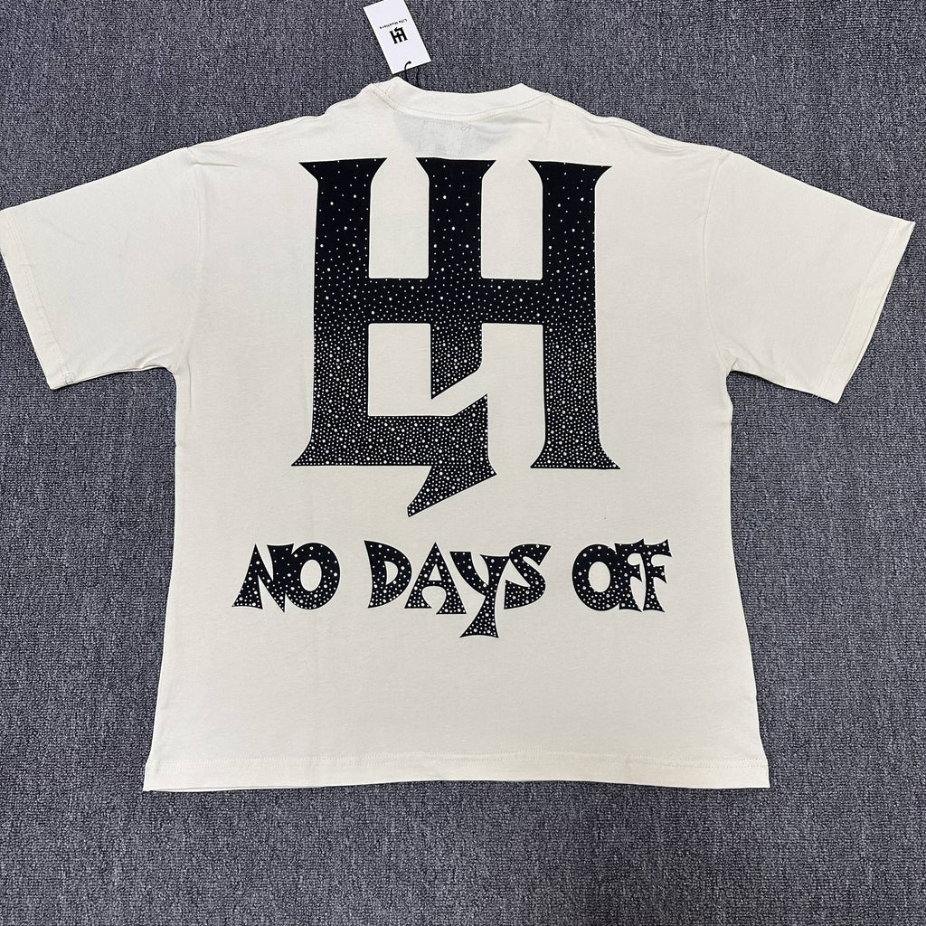 Life Hustlere Cream Front & Back Graphic T-Shirt — back