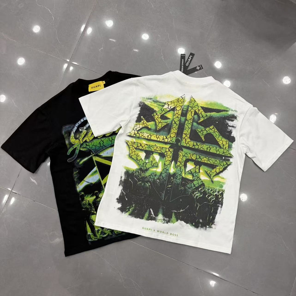 GUAPI World Boss Graphic Short-Sleeve T-Shirt — comparison