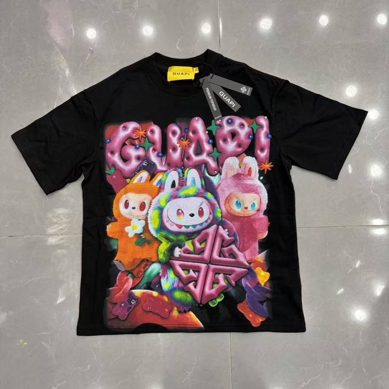 GUAPI Character Graphic Short-Sleeve T-Shirt — front