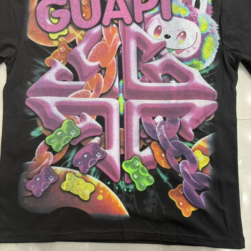 GUAPI Character Graphic Short-Sleeve T-Shirt — detail
