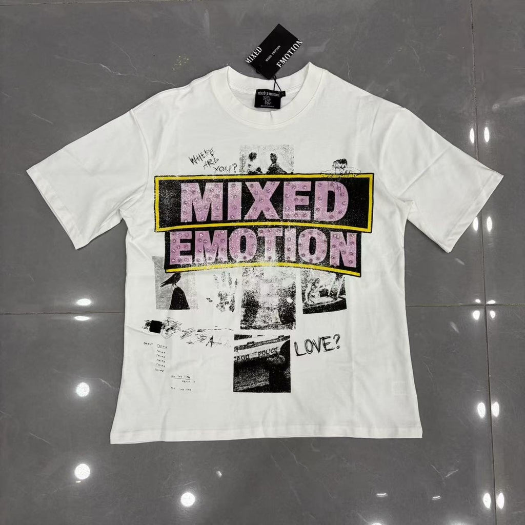 Mixed Emotion Short-Sleeve T-Shirt - White — hero