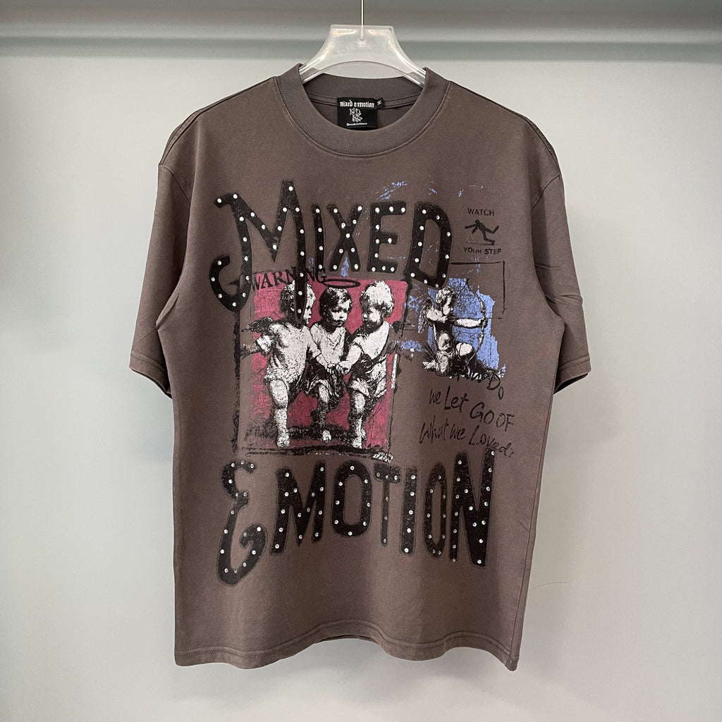 Mixed Emotion Warning Graphic Short-Sleeve T-Shirt — hero