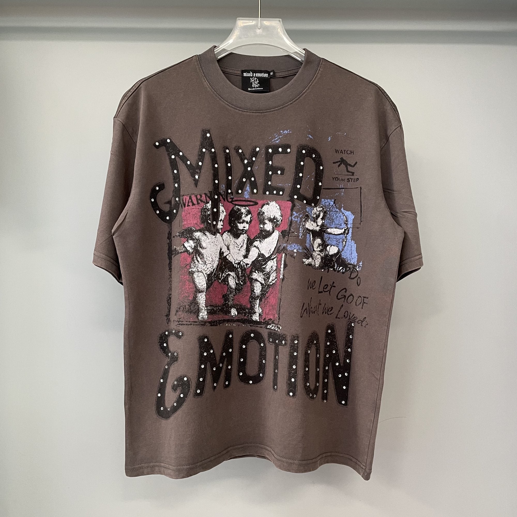 Mixed Emotion Warning Graphic Short-Sleeve T-Shirt — hero