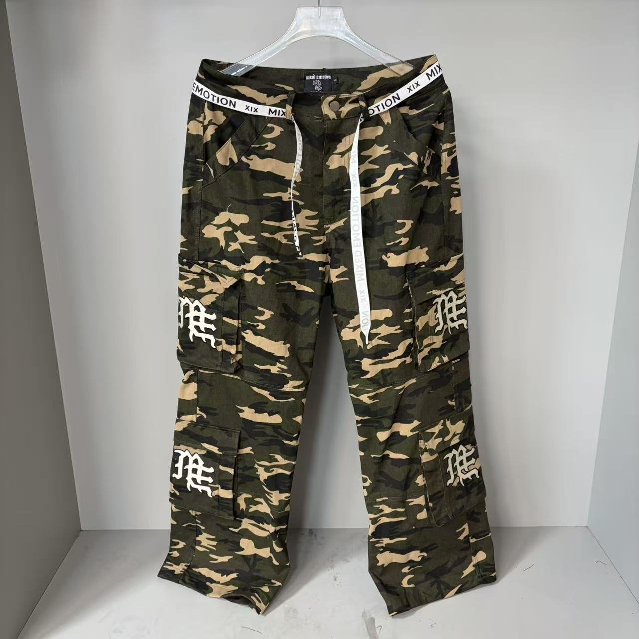 Mixed Emotion Camouflage Cargo Pants — hero