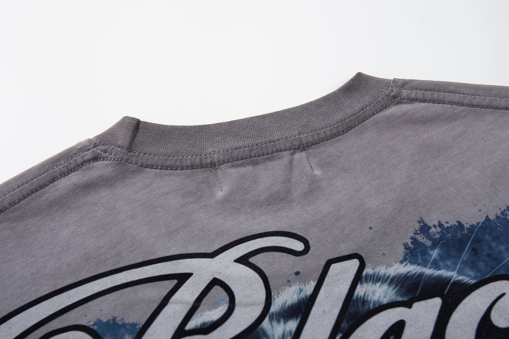 MAJESTIK Panther Skull Graphic T-Shirt — detail