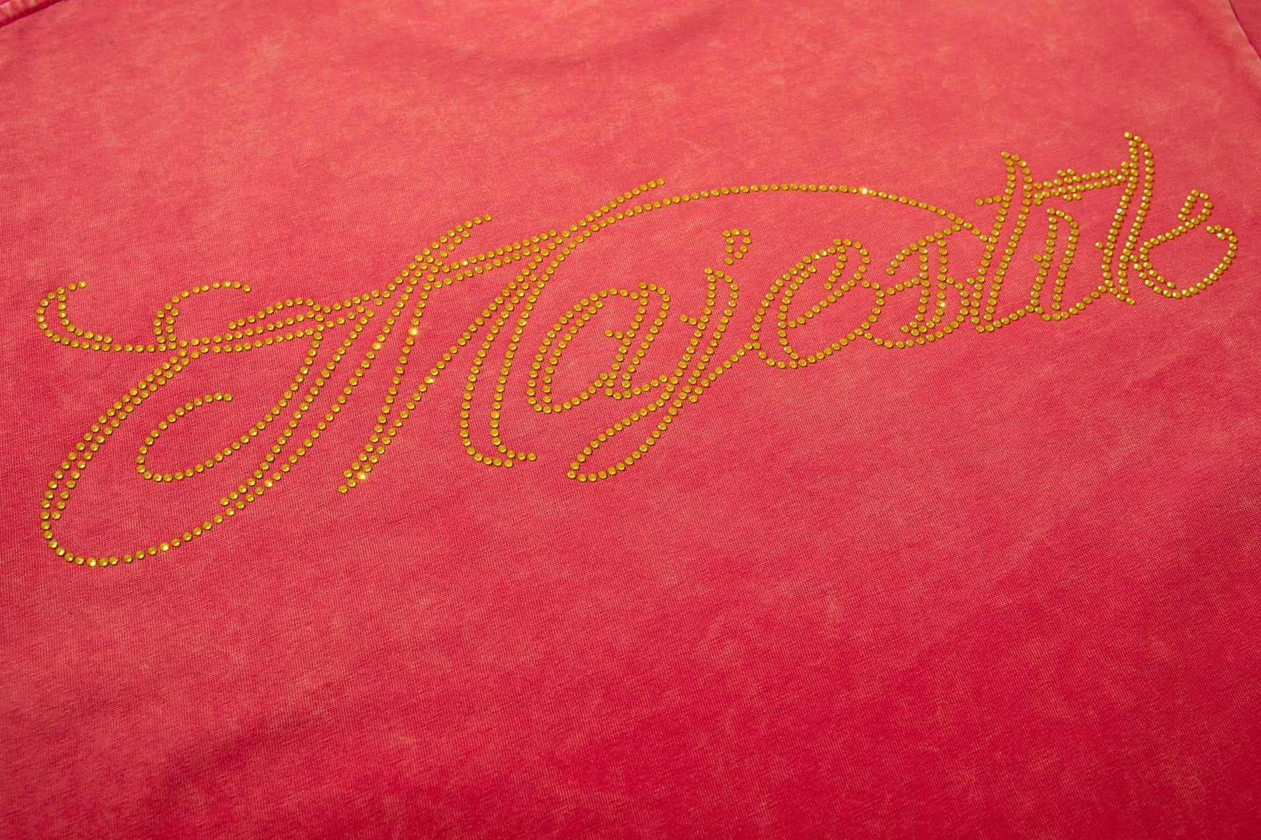 MAJESTIK Football Graphic Washed Short-Sleeve T-Shirt — detail