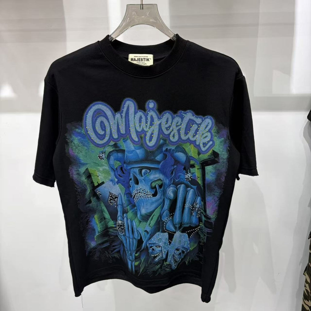 MAJESTIK Front & Back Graphic T-Shirt — front