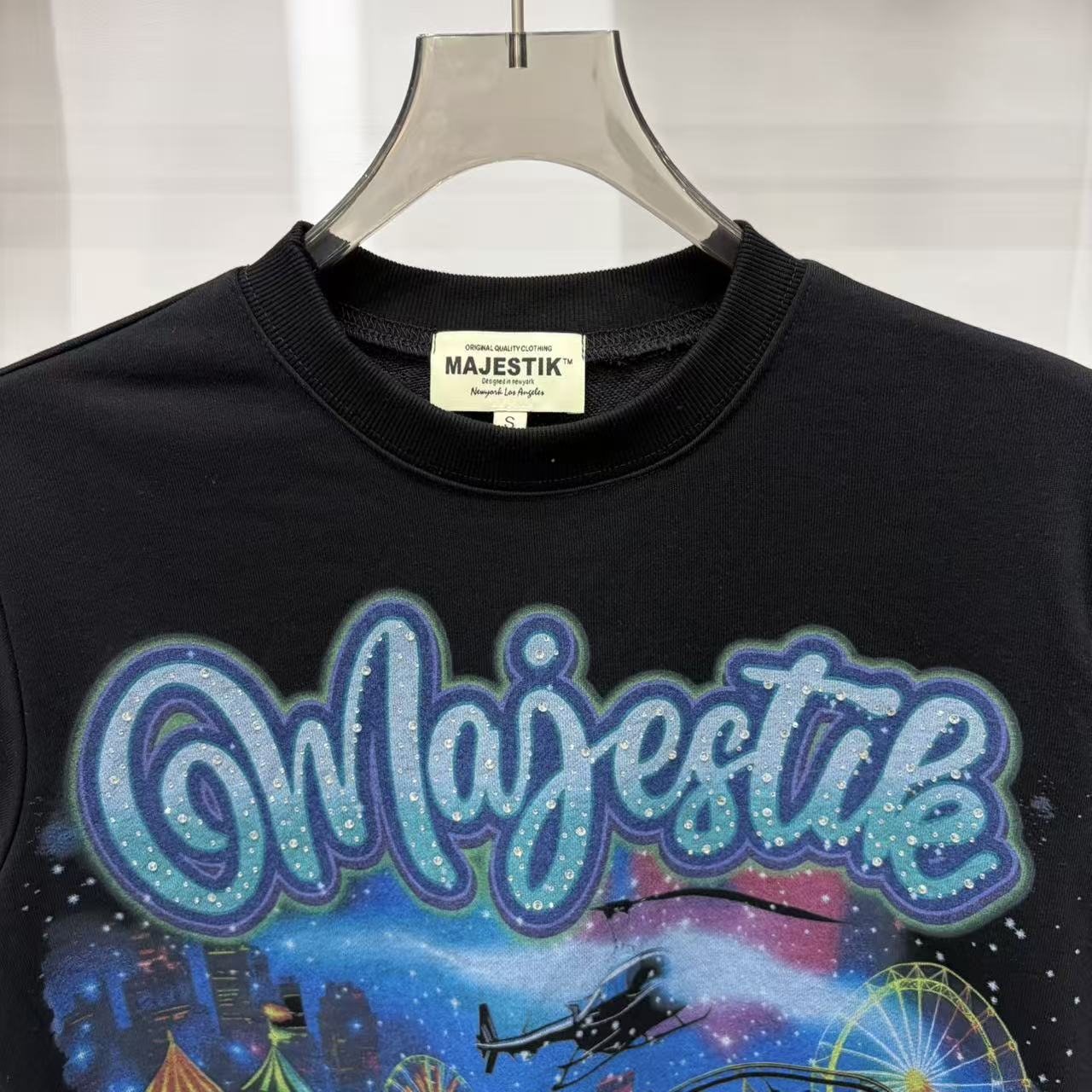MAJESTIK Carnival Car Graphic T-Shirt — detail
