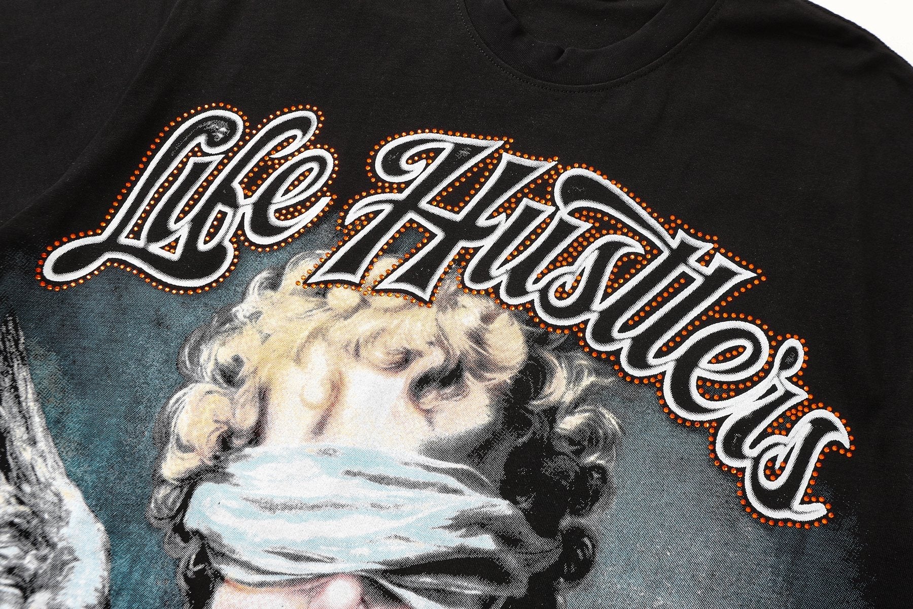 Life Hustlere Angel H-Back Graphic T-Shirt — detail