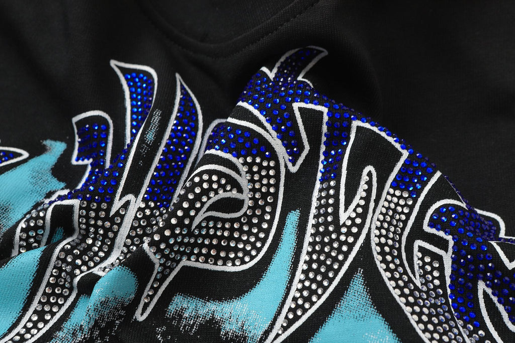 Life Hustlere Rhinestone Graphic T-Shirt — detail