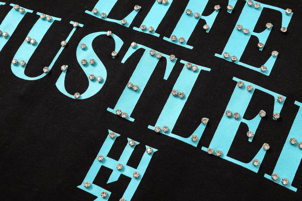 Life Hustlere Blue HH Graphic T-Shirt — detail