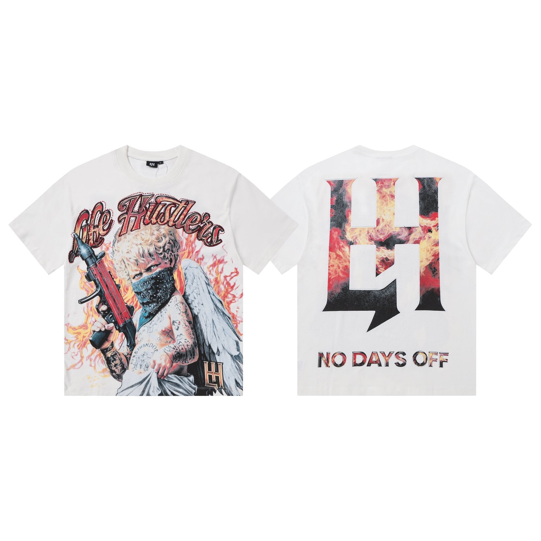 Life Hustlere No Days Off Graphic T-Shirt — front