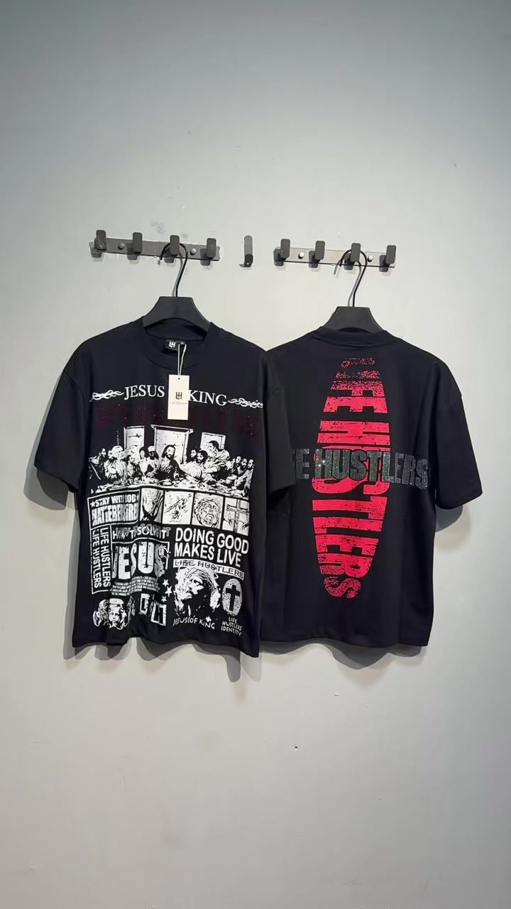 Life Hustlere Jesus Is King Graphic Short-Sleeve T-Shirt — context