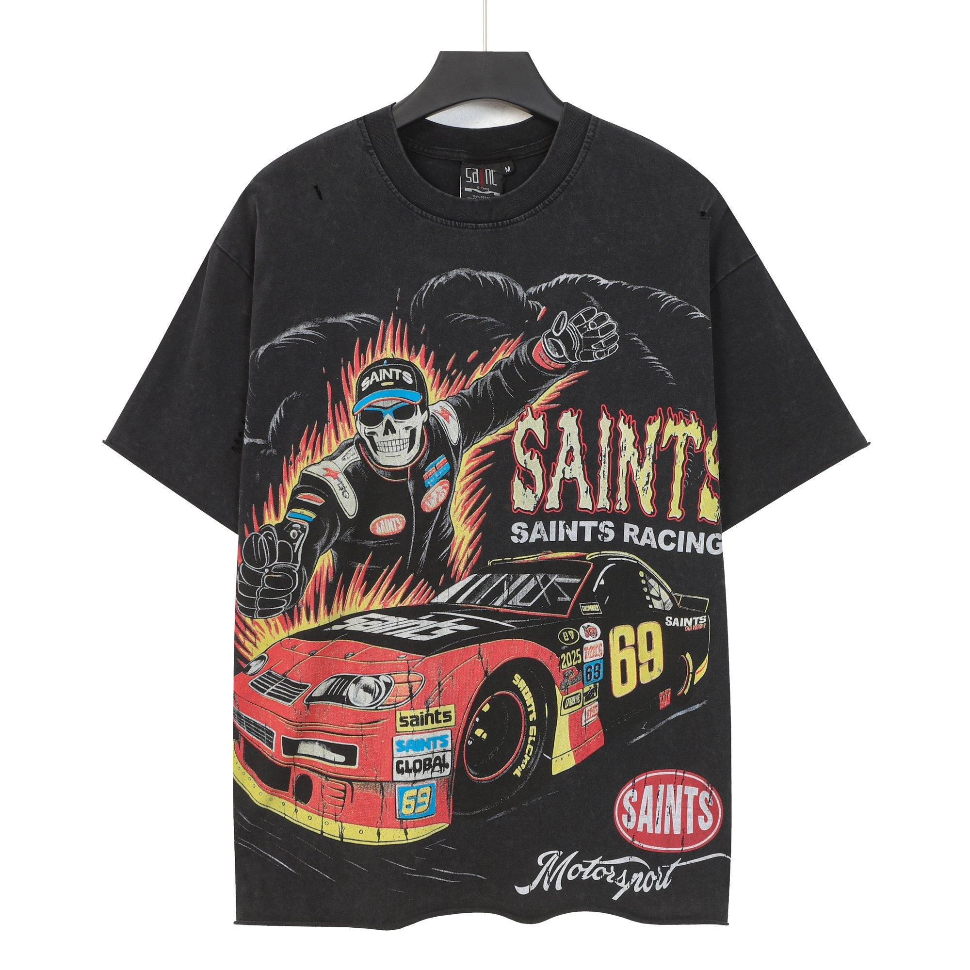 SAINT Racing Graphic Short-Sleeve T-Shirt in Black — hero