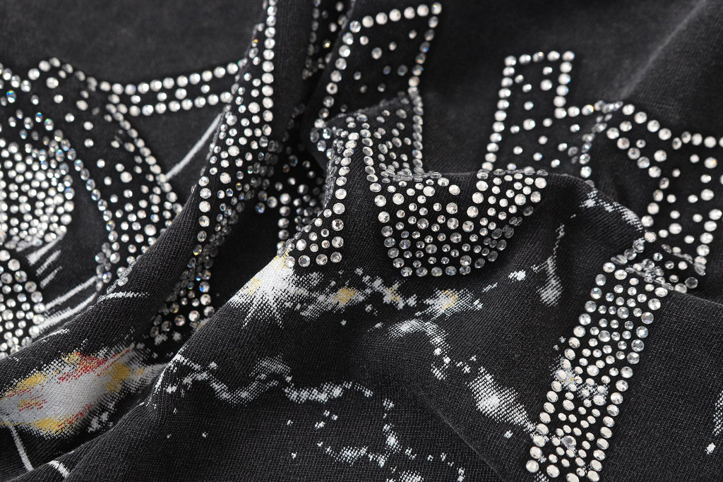 SAINT Washed Black Magician Devil Graphic T-Shirt — detail