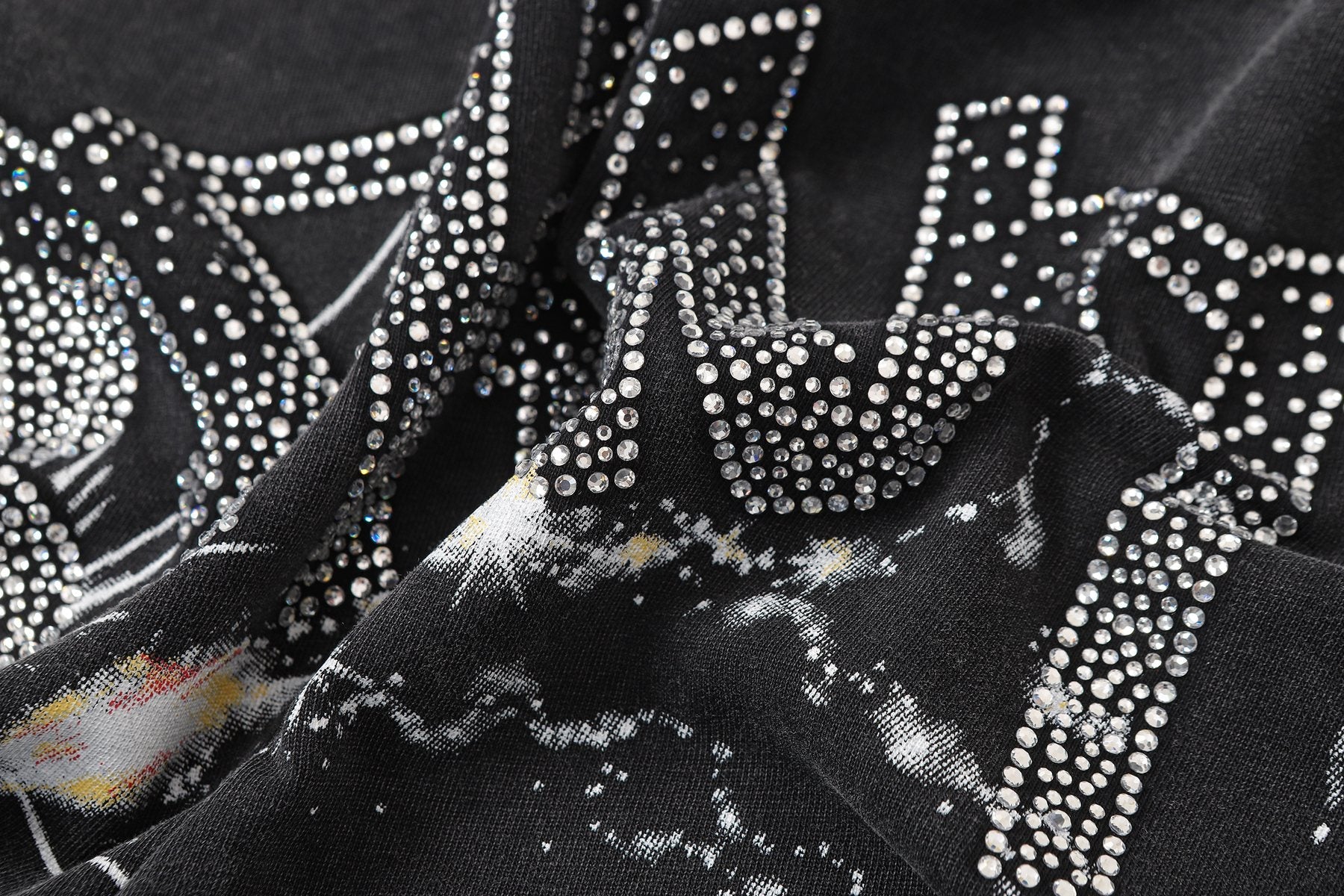 SAINT Washed Black Magician Devil Graphic T-Shirt — detail