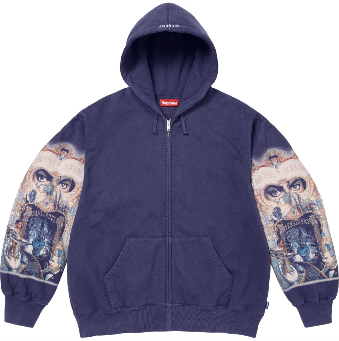 Supreme Graphic Sleeve Zip Hoodie — hero